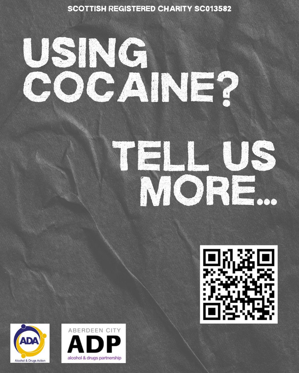 Are you using cocaine? Aged 18 and over? We'd love to hear about your experiences! Tell us more at forms.office.com/e/0ZbGNg8yEa or scan the QR code. #cocaine #aberdeen #harmreduction #research #yourstories