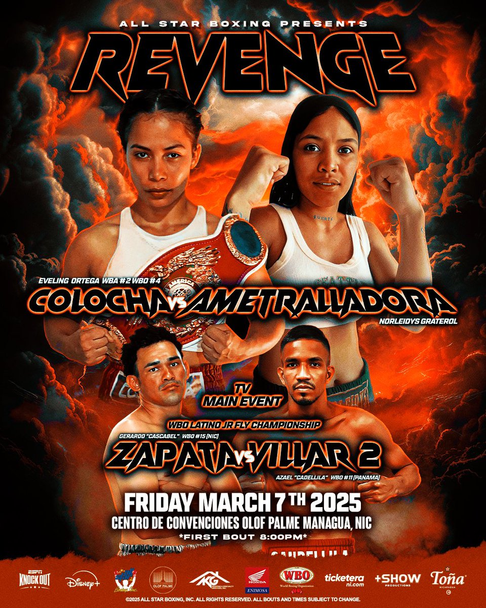 Felixx_Zabala's tweet photo. First show of 2025 This Friday live from 🇳🇮🇳🇮 @ESPNKnockOut @allstarboxing @cervezatona @WorldBoxingOrg  #Colocha #Revenge https://t.co/uiiRuRSuRZ