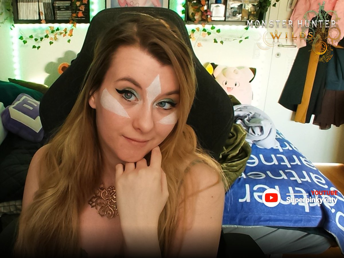 💚LIVE - Monster Hunter Wilds ! Twitch.tv/Superpinkykitty
Thank you to <a href="/CapcomEurope/">Capcom Europe</a> &amp; <a href="/Mi5Coms/">Mi5 Communications</a> for this paid opportunity ! 
SO HAPPY!!  🩷✨#ad #reklame #monterhunterwilds #cosplay