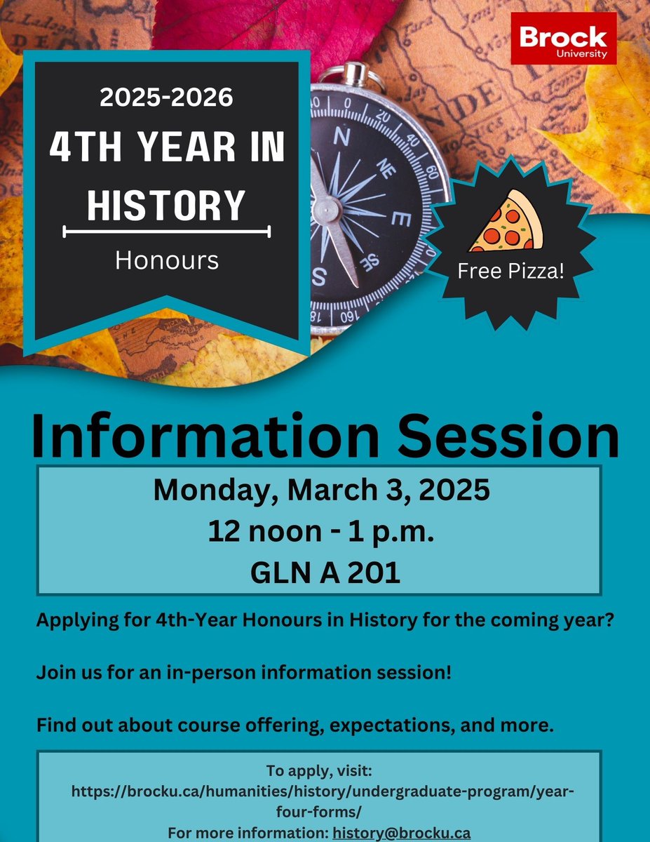 Brock History Dept (@historybrocku) on Twitter photo Happening TODAY! 🚨 Happening TODAY! 🚨