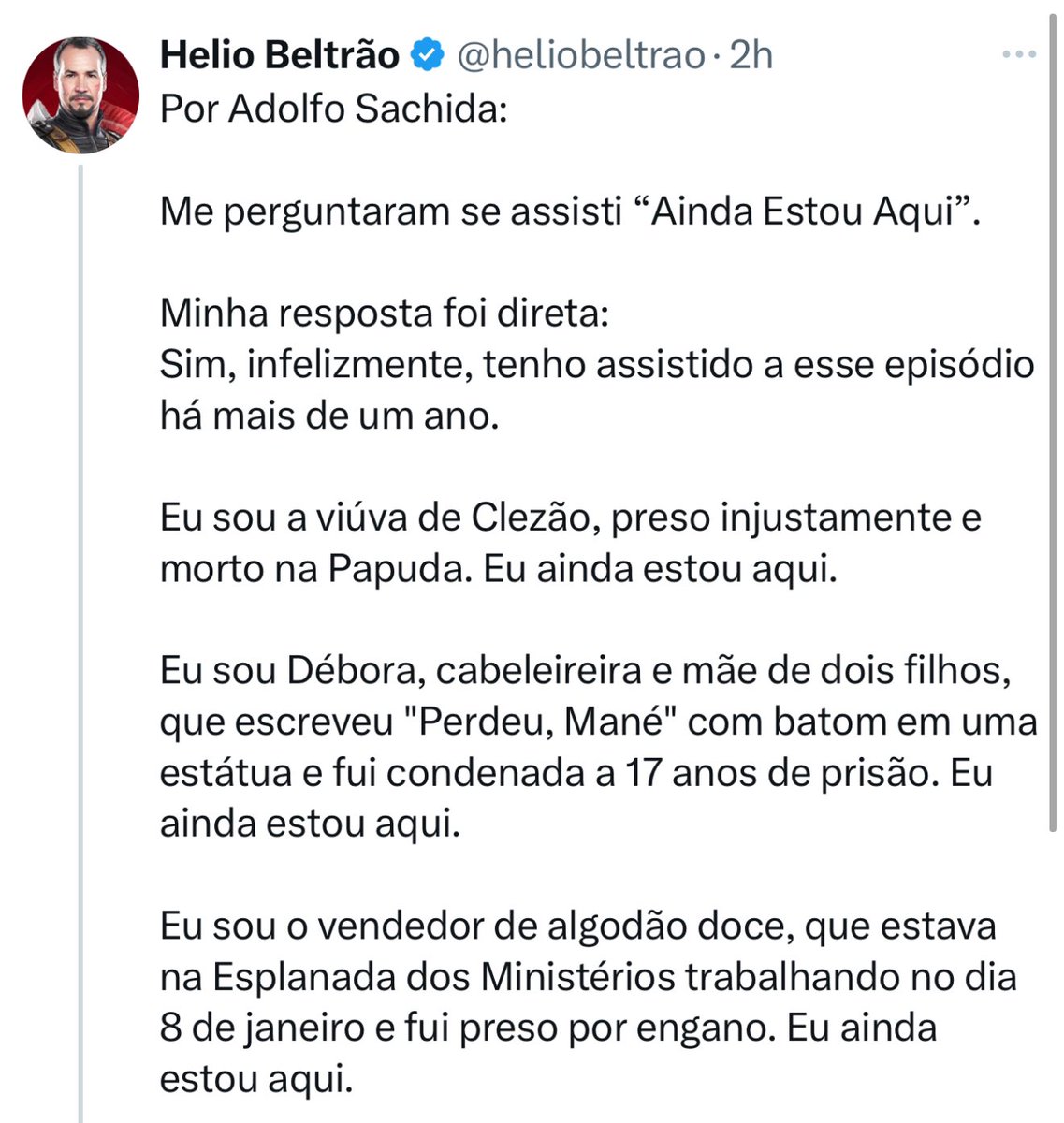 Eu lendo isso só lembro que o pai dele foi um dos ministros que assinou o AI5