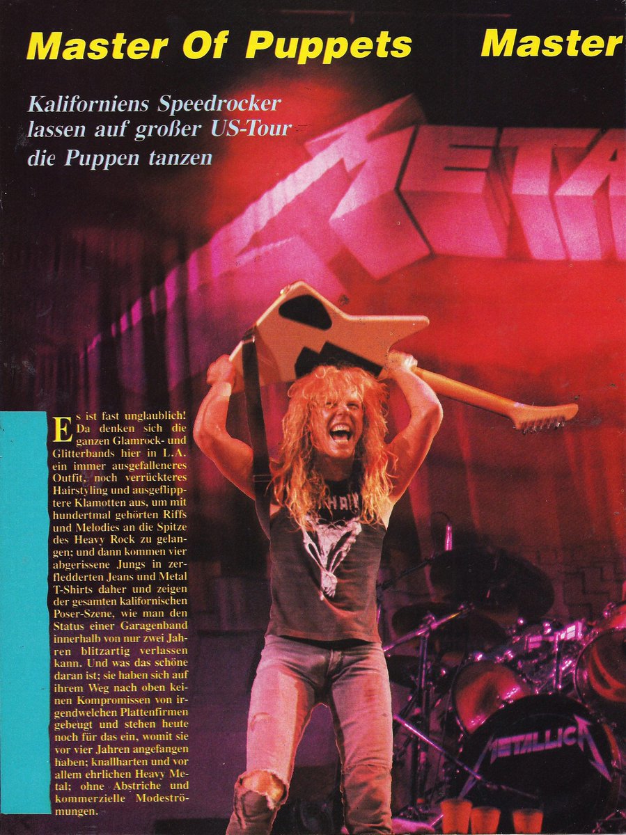 OldKerrang81's tweet image. August 1986

METAL HAMMER ARTICLES 

#MasterOfPuppets