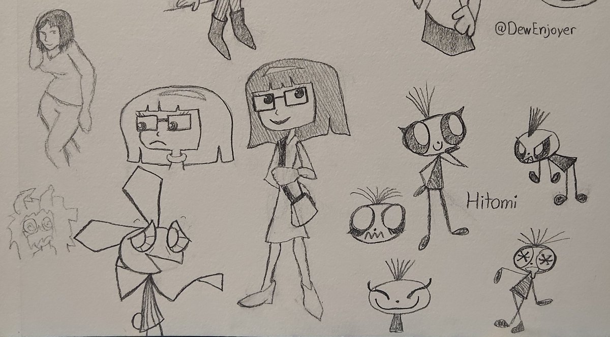 Average_Docter's tweet photo. Week 61
Decent work, not much to say. Vibri's here of course, but also her beta design called Hitomi. That's all, I didn't draw much. Oh well. https://t.co/LDELiUH13h
