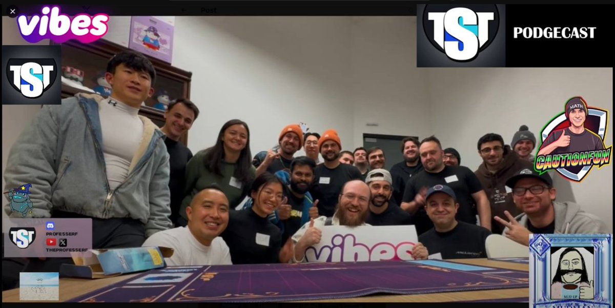 TheProfesserf's tweet photo. The team at @ocapgames kicked off Season 1 for the Vibes TCG with high expectations from the community!  Lots of accomplishments last season, including IRL tournaments, prizes, and dragons! Find out as @cautionfun_ , @themudman_gu and I present the All Vibes Podgecast👇 https://t.co/5bL18BeWkg