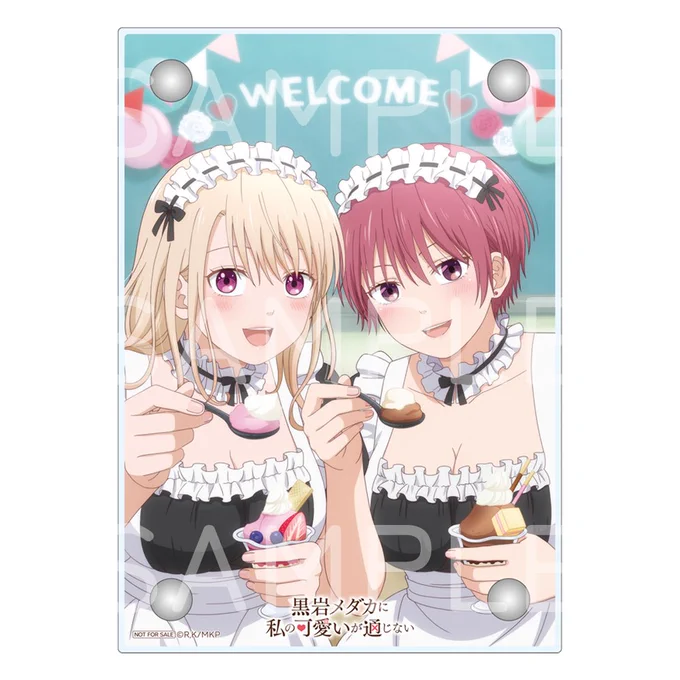 ••   ソフマップ/アニメガ特典紹介   ••全巻購入特典のB2タペストリーとアクリルスタンドモナと朋のメイド服!2人からのご奉仕は破壊力抜群黒岩メダカに私の可愛いが通じない #メダかわ 