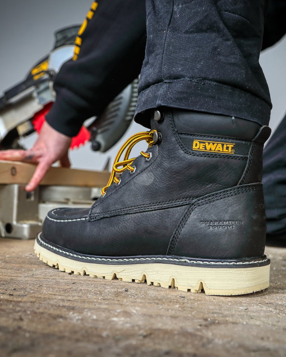 shoesforcrews's tweet image. The DEWALT 6” Flex Moc work boot. Built with genuine, water-resistant leather, a nano composite toe and the SFC outsole— it's one of the most comfortable, and best-looking, boots you’ll ever wear. ow.ly/lJSR50V2nCu

#dewalt #slipresistant #shoesforcrews #workboots #collab