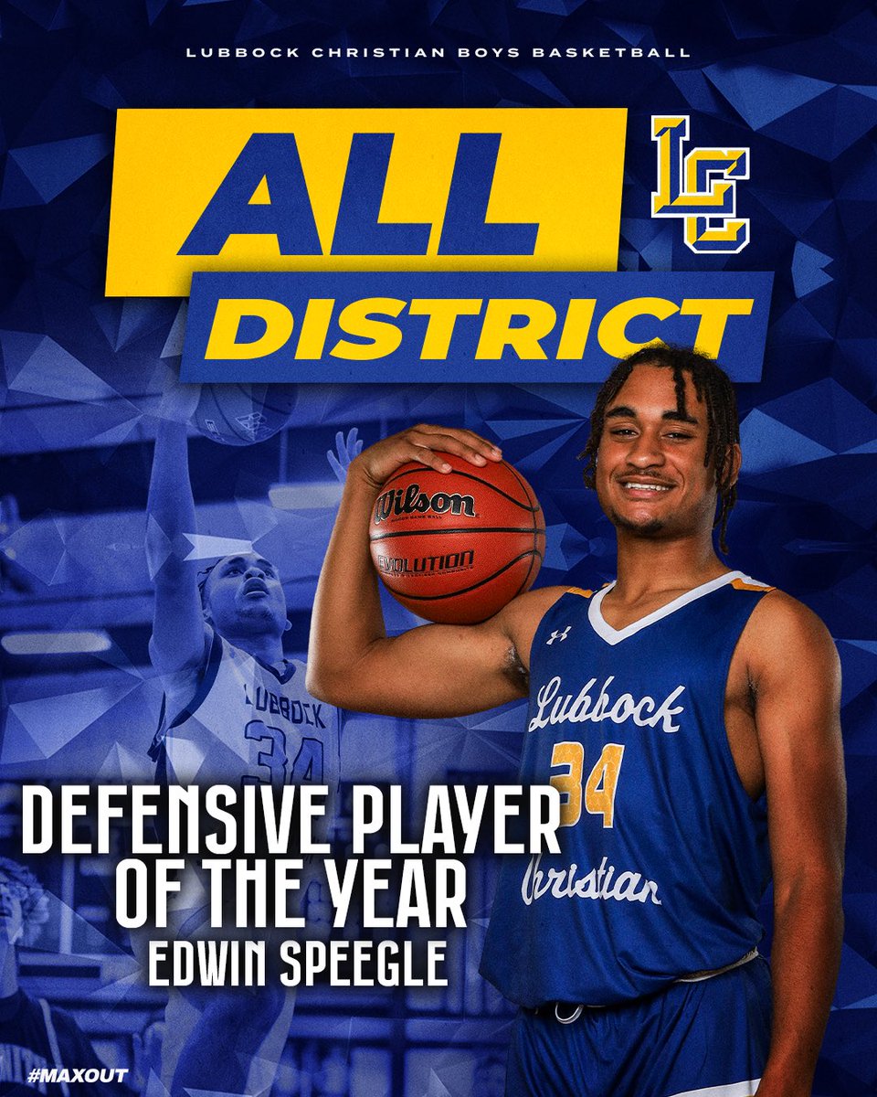 Lubbock Christian Boy’s Basketball (@lceaglebball) on Twitter photo 🚨Defensive Player of the Year🚨
Edwin’s defense was a huge key to the success of the Eagles this year!
🦅🏀
<a href="/EdwinSpeegle/">Edwin Speegle</a> 🚨Defensive Player of the Year🚨
Edwin’s defense was a huge key to the success of the Eagles this year!
🦅🏀
<a href="/EdwinSpeegle/">Edwin Speegle</a>