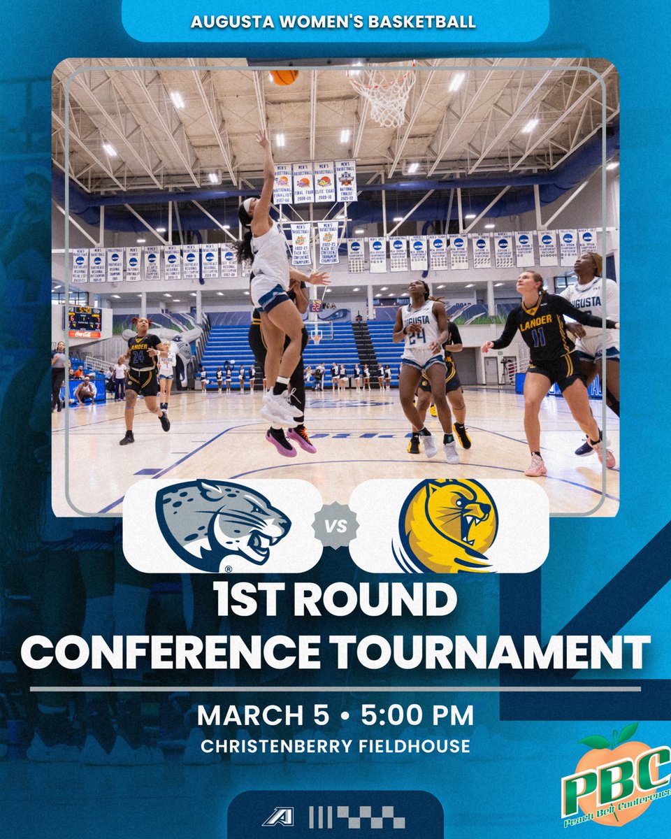 We’re ready for the first round of PBC Tournament play!!

Students from PBC schools who show valid student ID will gain free entry. Tickets are on sale online at the link below.

peachbeltconference.org/sports/2020/10…

Let’s go Jags!! 💙🐾
#AUWBB #WBB #AU #PBCDominant