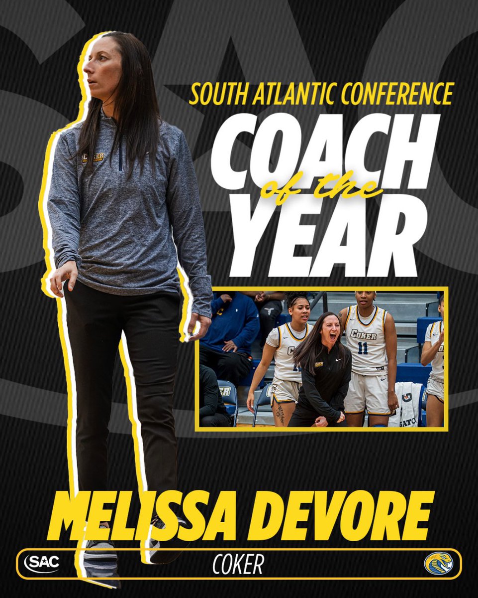 Coach of the Year goes to Melissa DeVore of Coker!