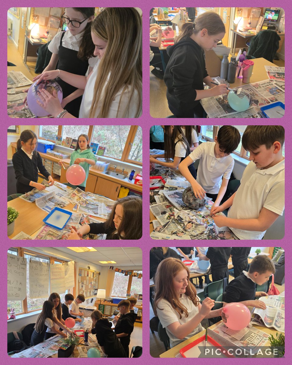p7 learnt another new skill today! We learnt how to use Paper Mache to start to sculpt a shape. We worked in pairs to try this and thought about how this material forms and hardens and could be a good resource to use for making our puppets.