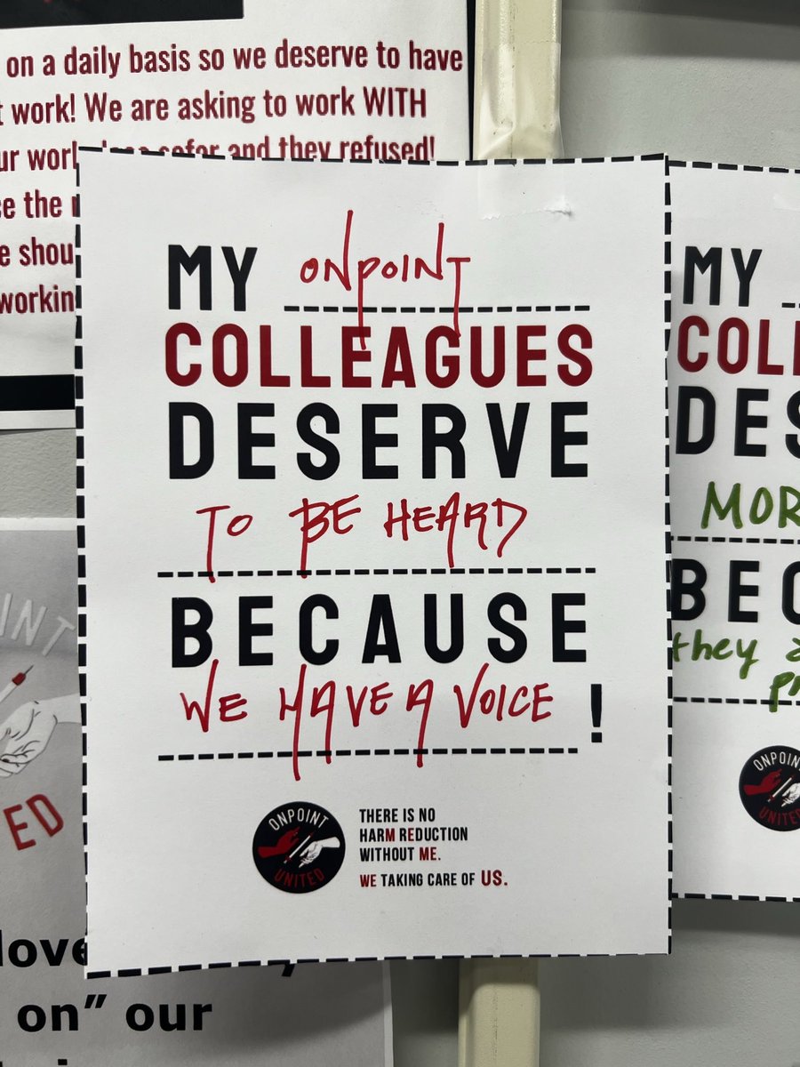 nejbUNITEHERE's tweet image. Last week our brave members at @_OnPointNYC showed their solidarity with one another as they fight for a first contract that respects workers and delivers the best support services for NYC's marginalized communities.