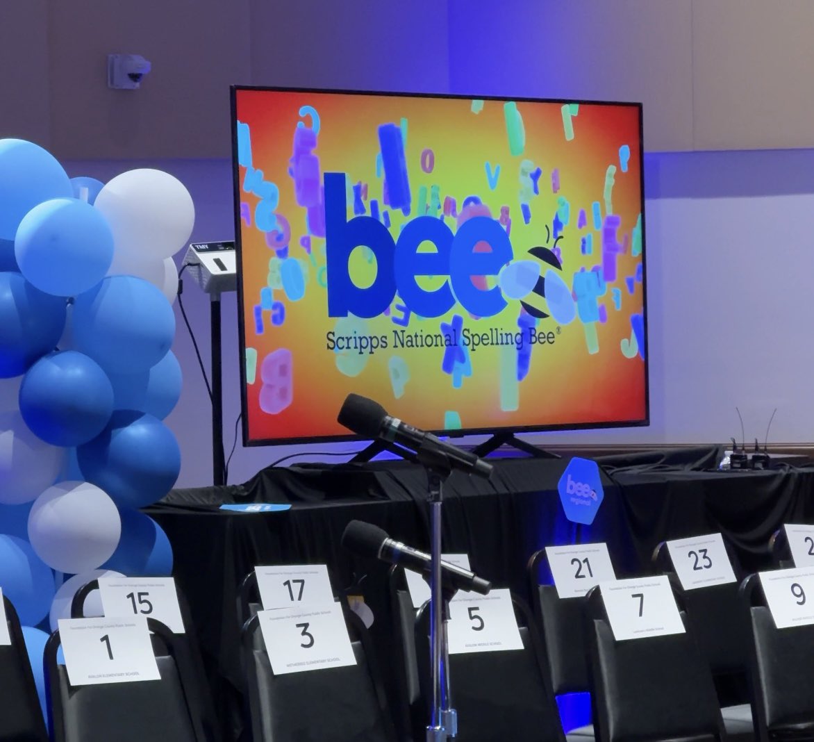 ocpsnews (@ocpsnews) on Twitter photo 🐝🌟 Today, 25 of our brightest minds are competing in the Orange County Regional Spelling Bee, sponsored by <a href="/Fdn4OCPS/">Foundation for OCPS</a>!
The top 3 will represent OCPS at the Scripps National Spelling Bee! Let's go, spellers! #ocps #spellingbee <a href="/ScrippsBee/">Scripps National Spelling Bee</a> 🐝🌟 Today, 25 of our brightest minds are competing in the Orange County Regional Spelling Bee, sponsored by <a href="/Fdn4OCPS/">Foundation for OCPS</a>!
The top 3 will represent OCPS at the Scripps National Spelling Bee! Let's go, spellers! #ocps #spellingbee <a href="/ScrippsBee/">Scripps National Spelling Bee</a>