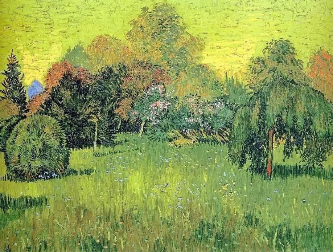 Vincent Van Gogh
Jardín con sauce llorón, 1888