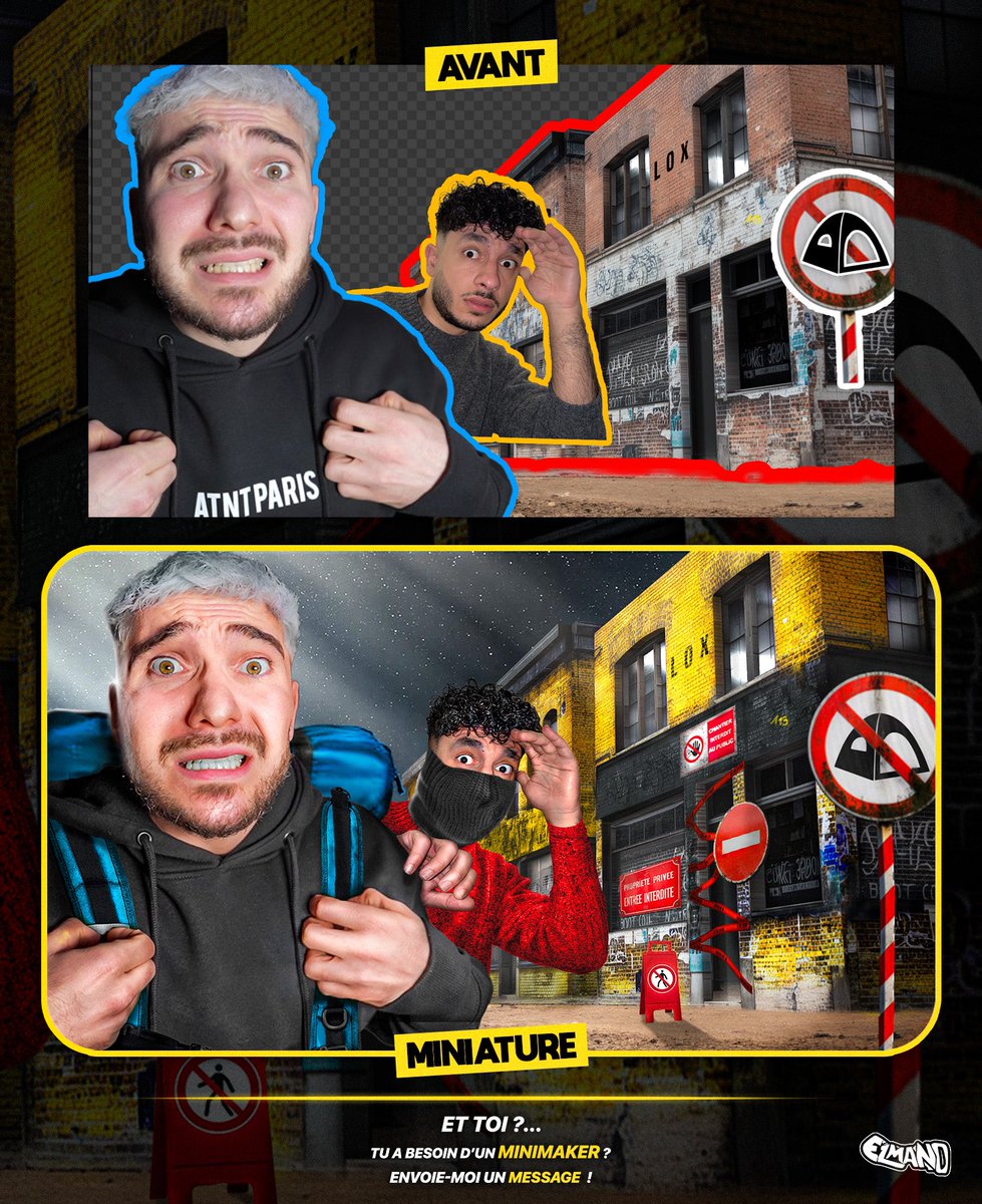 Ptite créa pour <a href="/anthonypriolo_/">Anthony priolo</a> 🟡

Le Avant/Apres ⬇️

❗️Je suis toujours dispo pour vos projets graphiques ( Miniatures, Motion design, flyer, DA,…) ❗️