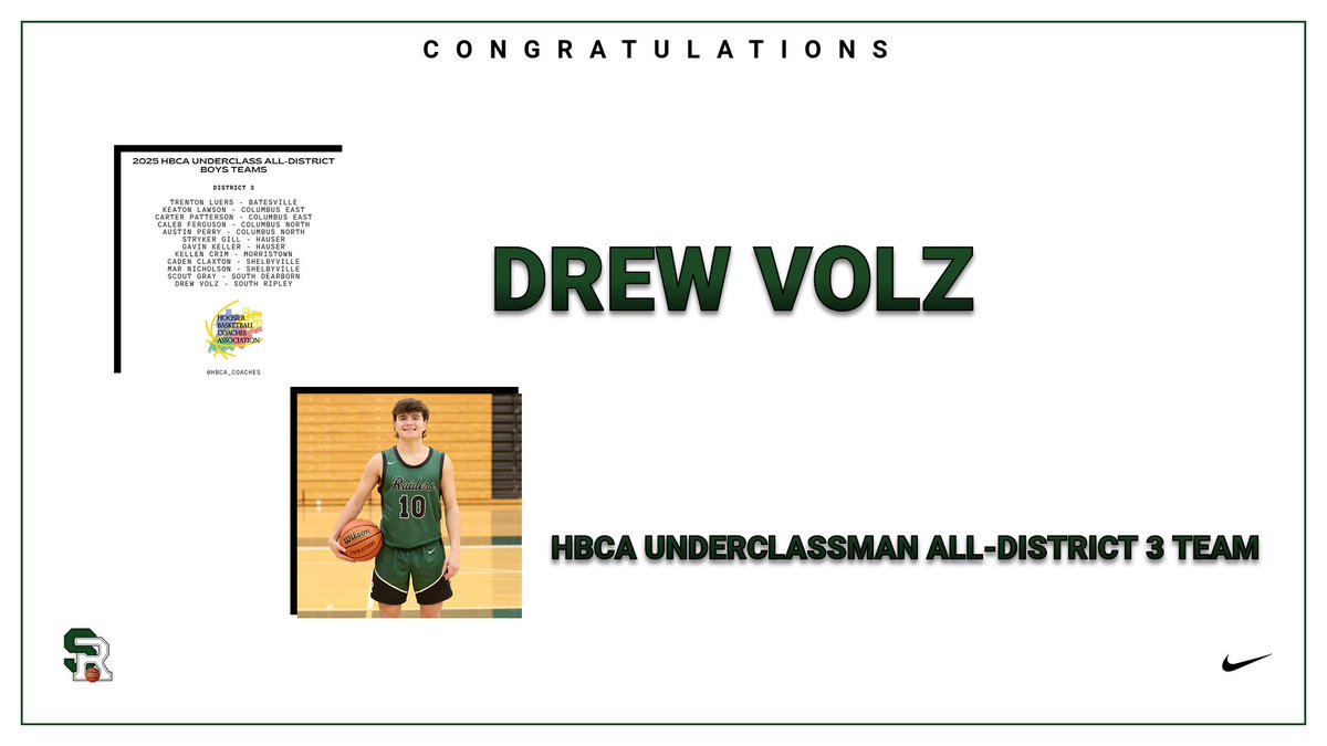 Congratulations Drew!