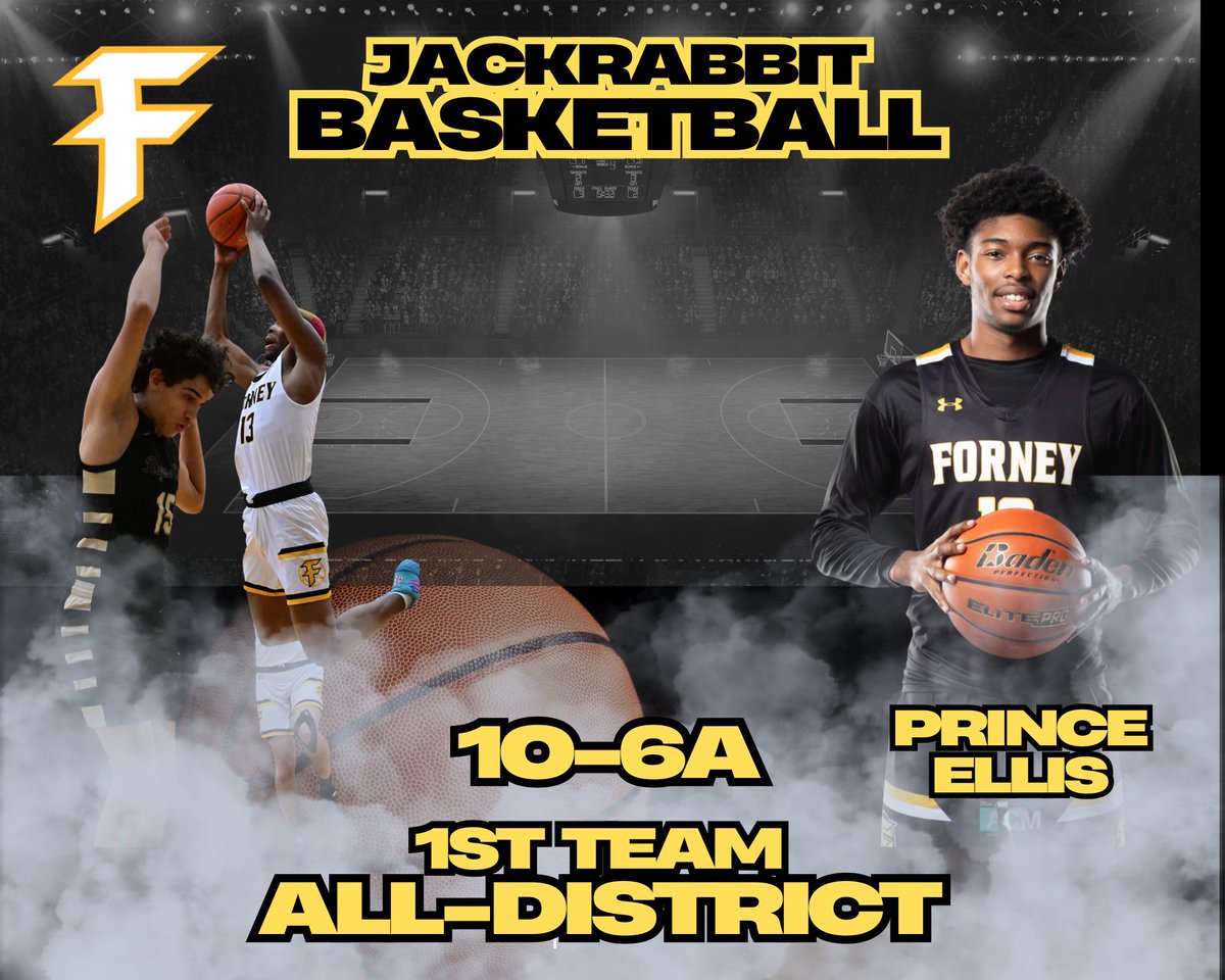 Bart Holloway (@fhscoachh) on Twitter photo Congrats to SR Guard Prince Ellis on his selection to the 10-6A 1st Team All-District!
#FTJ
<a href="/ForneyAthletics/">ForneyISDAthletics</a> Congrats to SR Guard Prince Ellis on his selection to the 10-6A 1st Team All-District!
#FTJ
<a href="/ForneyAthletics/">ForneyISDAthletics</a>