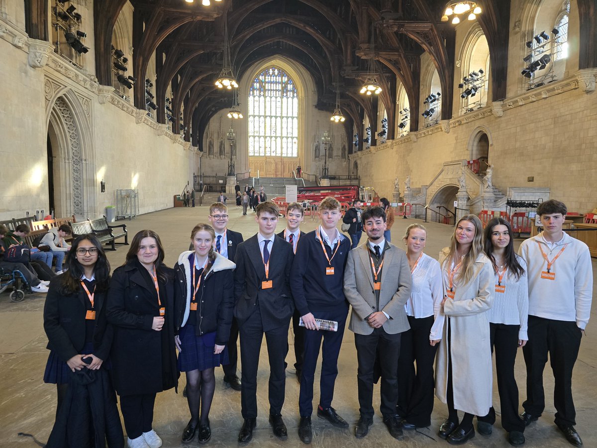 Year 11-13 students eagerly await entry to Westminster Hall to witness the debate on VAT on school fees.
#ProudToBeLVSAscot