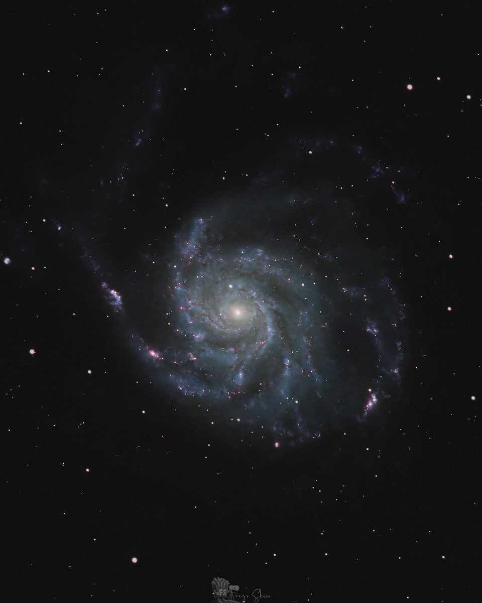 Pinwheel Galaxy 
.
⚙️ Skywatcher EQ6-R Pro
📸 ZWO ASI2600MM Pro
🔭 William Optics Fluorostar 120
📍Cincinnati, Ohio 
💡 Bortle 6
.
#astronomy #telescope #dso #planet #astrophotography #nebula #space #astro #galaxy #photography #skywatcher #art #photo #stars