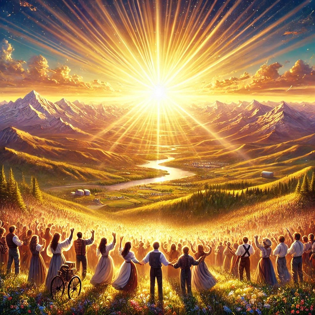 A New Dawn of Light

Good morning, dear soul, embrace the day,
A fresh new start, in every way.
The sun arises, bold and bright,
A gentle whisper: "Shine your light."

Let kindness guide the steps you take,
With love in all the moves you make.
A word, a thought, a helping hand,