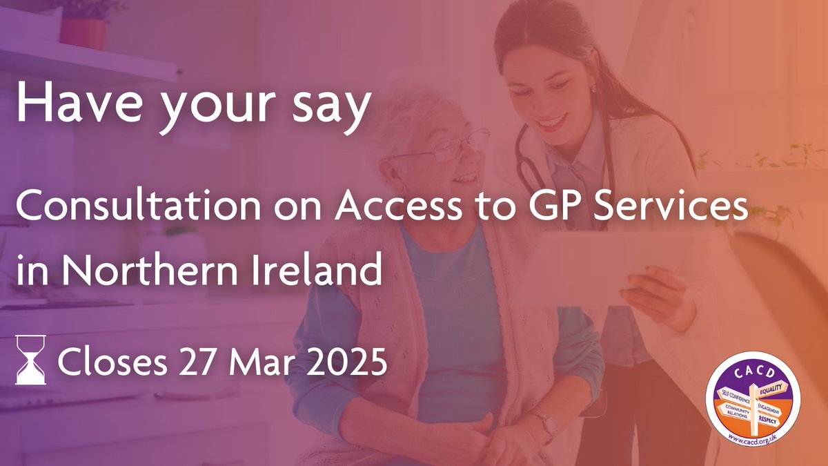 CoArmaghCommDev's tweet photo. Access to GP Services Northern Ireland Consultation

The Public Accounts Committee would like to hear your experiences of accessing General Practice in Northern Ireland. This survey should take 10 to 15 minutes to complete.

Access the consultation ➡️ https://t.co/5YWegHgVcd https://t.co/HExPVEhqS2
