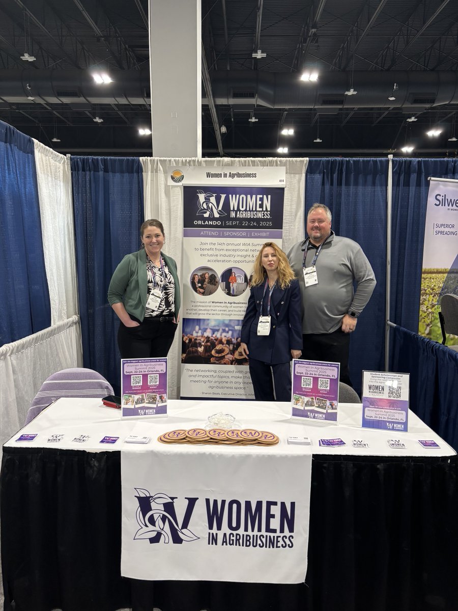 womeninagri's tweet photo. We here in Denver and ready to see everyone at Commodity Classic - booth #414. Be sure to stop by, say hi to Janet, Svitlana and John - and have us scan your badge to win a free registration to #WIAS25! https://t.co/0shxCMC6Jo