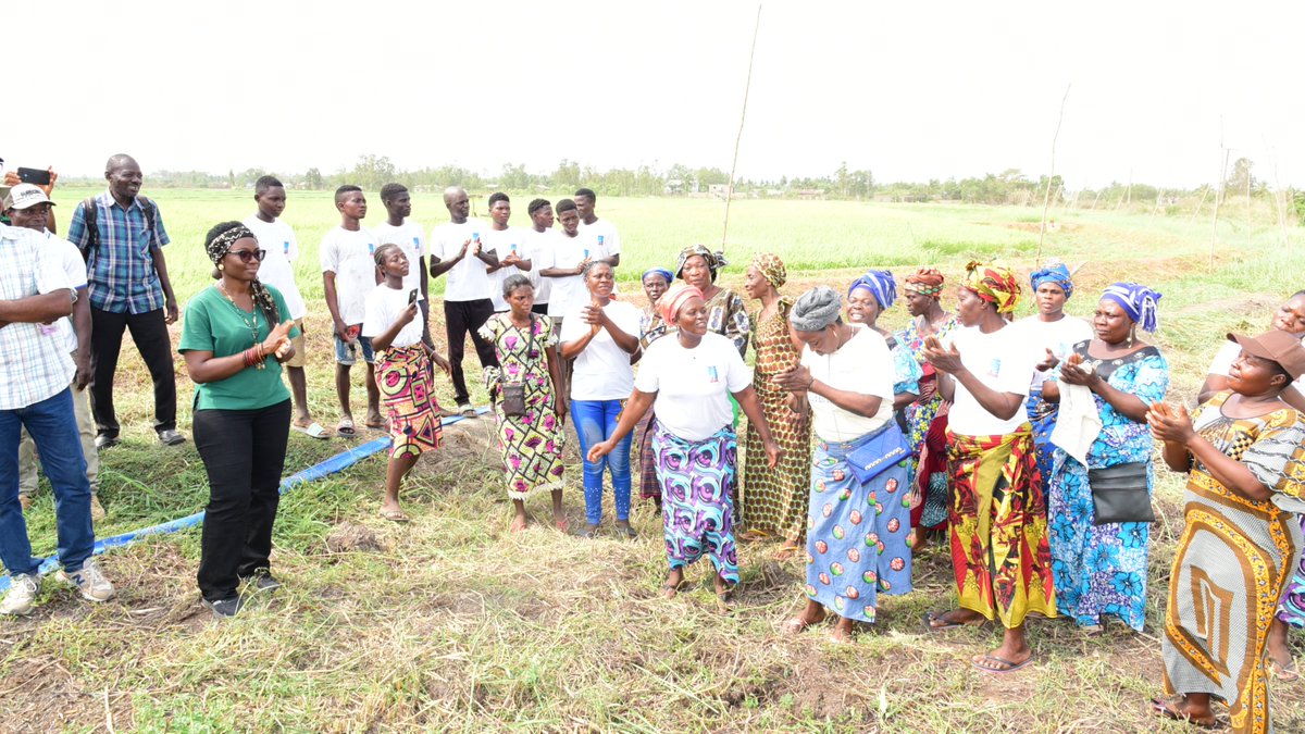 UEauBenin's tweet photo. #VisitedeProjets de l’#ÉquipeEurope🇪🇺🇩🇪🇧🇪🇫🇷🇱🇺🇳🇱: échanges avec les femmes et les agriculteurs de la Plateforme d’Innovation riz biologique du Mono #MATEKPO. Financé par 🇪🇺&amp;🇱🇺 et mis en œuvre par @EnabelauBenin 
#PlusFortsEnsemble
#TeamEurope
#GlobalGateway
#DeltaMono https://t.co/ukT5MyZZVD