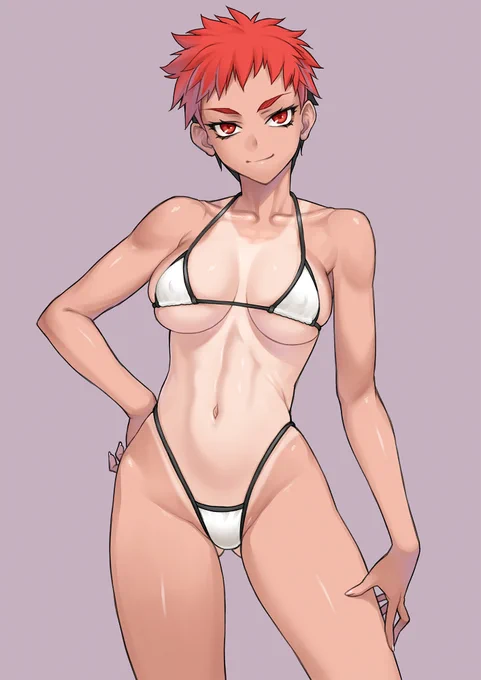 サークルカット用に描いた絵。随分昔にデザインしたオリキャラだけどまだ出番がない。 