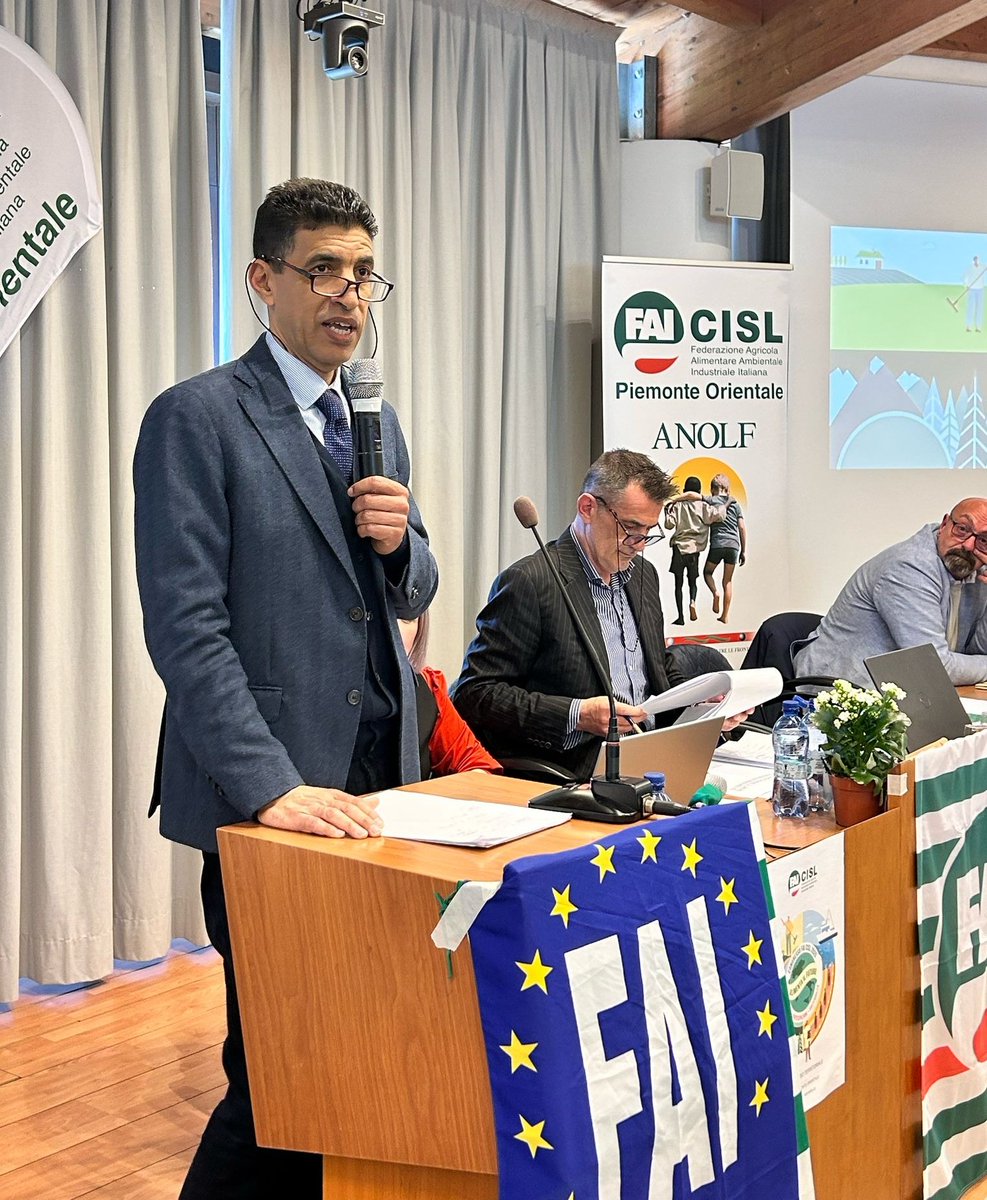 fai_cisl's tweet photo. 📢 #alimentailfuturo 💪 Proseguono i congressi territoriali della #FaiCisl dedicati a #Lavoro #Partecipazione #Sostenibilità.
👉 Oggi confermata Segretaria Generale della #FaiCisl Piemonte Orientale Miriam Virdis, in Segreteria al suo fianco eletti Fama Sock e Alberto Cardano. Ai lavori hanno partecipato anche la Segretaria Generale della Cisl Piemonte Orientale Elena Ugazio, il Segretario Generale della Fai regionale Emilio Capacchione e il Segretario Nazionale @Mohamed__Saady. 
👏 Alla squadra congratulazioni e auguri di buon lavoro da @OnofrioRota e da tutta la Federazione!