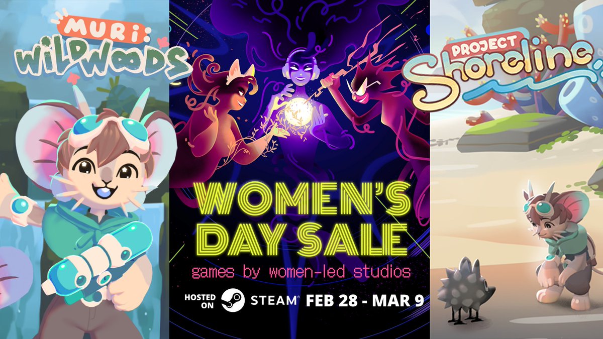 Our games are part of <a href="/wingsfundme/">WINGS</a>'s Steam event 🌟 Thank you so much for including our cute and cozy adventures ❤️ #indiedev 

🌳Wishlist Muri: Wildwoods on Steam
🏖️ Play Project Shoreline for free on Steam and Itchio