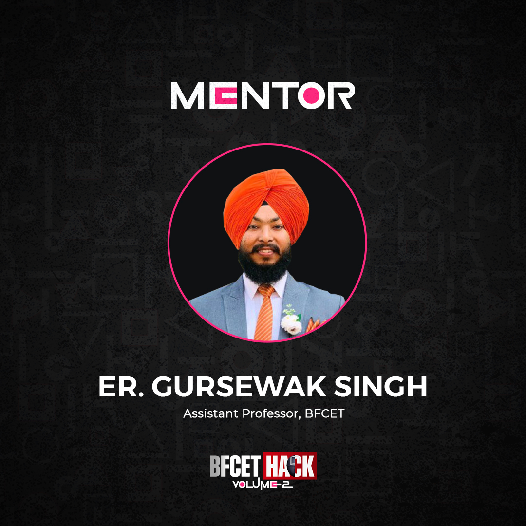 Bfcethack's tweet image. Empowering Innovators: Er. Gursewek Sir Joins BFCET Hack 2.0 as a Mentor! 🎓

#BFCETHack2.0 #mentor #HackathonExperience #SeamlessJourney #coding #techfest #hackathonevent #developers #college #event #collegestudent #ai #GDSC