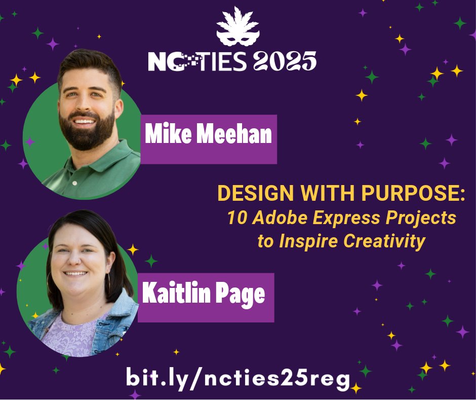 Mike Meehan (@mrmeehantech) on Twitter photo Come learn with <a href="/dlcpage/">Kaitlin Page</a> and me at <a href="/ncties/">NCTIES</a> this Thursday at 1:15pm! <a href="/AdobeForEdu/">Adobe For Education</a> Come learn with <a href="/dlcpage/">Kaitlin Page</a> and me at <a href="/ncties/">NCTIES</a> this Thursday at 1:15pm! <a href="/AdobeForEdu/">Adobe For Education</a>
