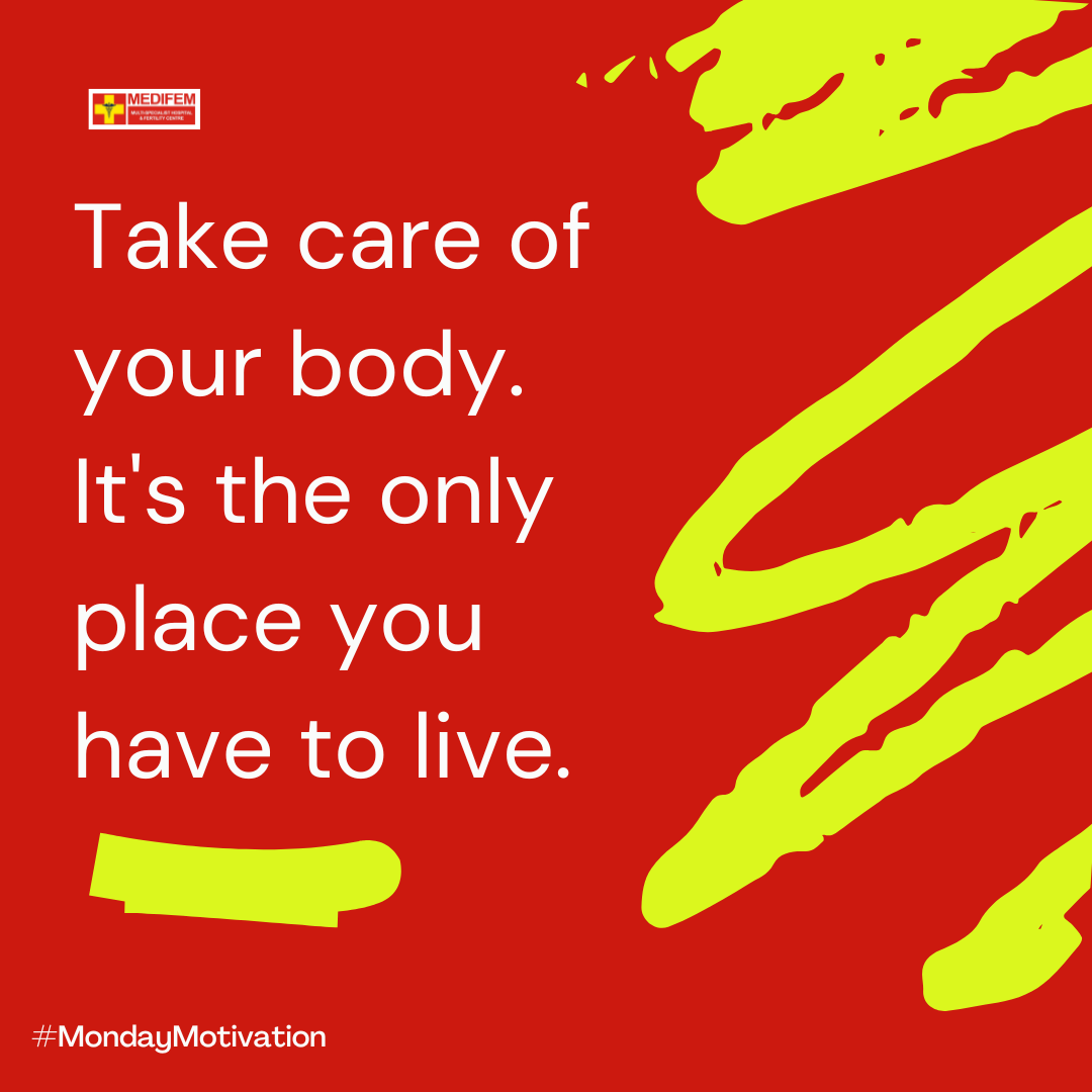 MedifemGroup's tweet photo. Take care of your body. It's the only place you have to live.
#MondayMotivation https://t.co/fEdbLIC7o6