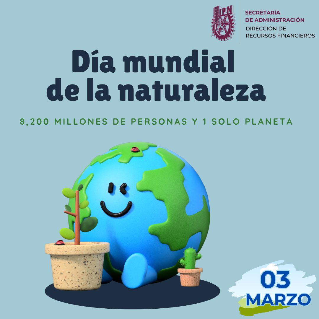 El Día Mundial de la Naturaleza, nos recuerda la necesidad urgente de combatir los delitos contra la naturaleza, los cuales acarrean consecuencias de gran alcance en el ámbito económico, medioambiental y social.  #IPN #comunidadpolitécnica #fortalezasad #diamundialdelanatruraleza