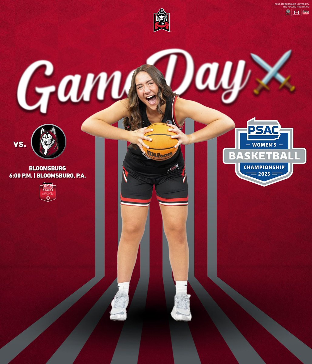ESU Warriors (@esuwarriors) on Twitter photo ๐
๐๐๐๐ ๐๐๐๐๐โ๏ธ๐
The Warriors face the Huskies on the road for the opening round of the PSAC Women's Basketball Championship!
๐: Bloomsburg
๐: 6:00 p.m.
๐: buff.ly/JiQ7FFO
<a href="/ESU_WBB/">East Stroudsburg Women's Basketball</a> x #WhereWarriorsBelong ๐
๐๐๐๐ ๐๐๐๐๐โ๏ธ๐
The Warriors face the Huskies on the road for the opening round of the PSAC Women's Basketball Championship!
๐: Bloomsburg
๐: 6:00 p.m.
๐: buff.ly/JiQ7FFO
<a href="/ESU_WBB/">East Stroudsburg Women's Basketball</a> x #WhereWarriorsBelong