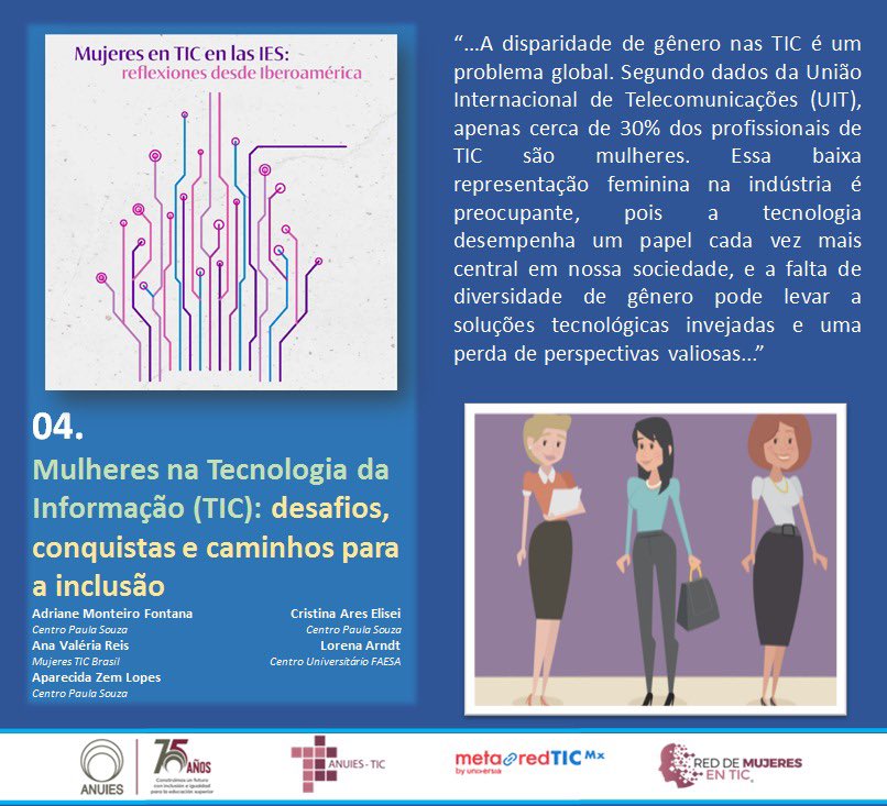 📖✨ Reflexiones del libro: Mujeres en TIC en las IES: reflexiones desde Iberoamerica ✨📖

🔹Descarga la publicación completa en: publicaciones-tic.anuies.mx

💡 ¿Cómo podemos promover espacios más inclusivos en tecnología? ¡Te leemos en los comentarios! 💬👇