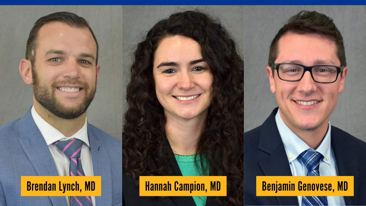 🎉 Chief Residents for the 2025-2026 academic year announced!

Brendan Lynch, MD - Chief Resident
Hannah Campion, MD - Associate Chief Resident
Benjamin Genovese, MD - Associate Chief Resident

Congratulations! 👏

anesthesiology.pitt.edu/news/chief-res…