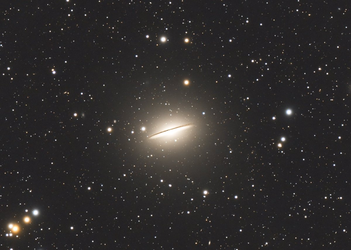 This image of M 104 was captured in one night from the Cederberg Observatory using a SW Esprit 100 &amp; <a href="/zwoastro/">ZWO</a> ASI2600MC Pro. This is a stack of 60 300 sec subs, so an effective 5 hours of exposure time.  #astrophotography #space #sombrerogalaxy #M104