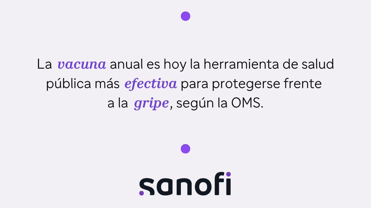 La #gripe es un virus respiratorio que se propaga rápidamente. 

🛡️ ¿Es clave la vacuna antigripal para evitar complicaciones?
✔️ ¡Sin duda, SÍ!

Con el aumento de casos, protegernos es la mejor decisión.

#SanofiEsVacunas #LasVacunasFuncionan