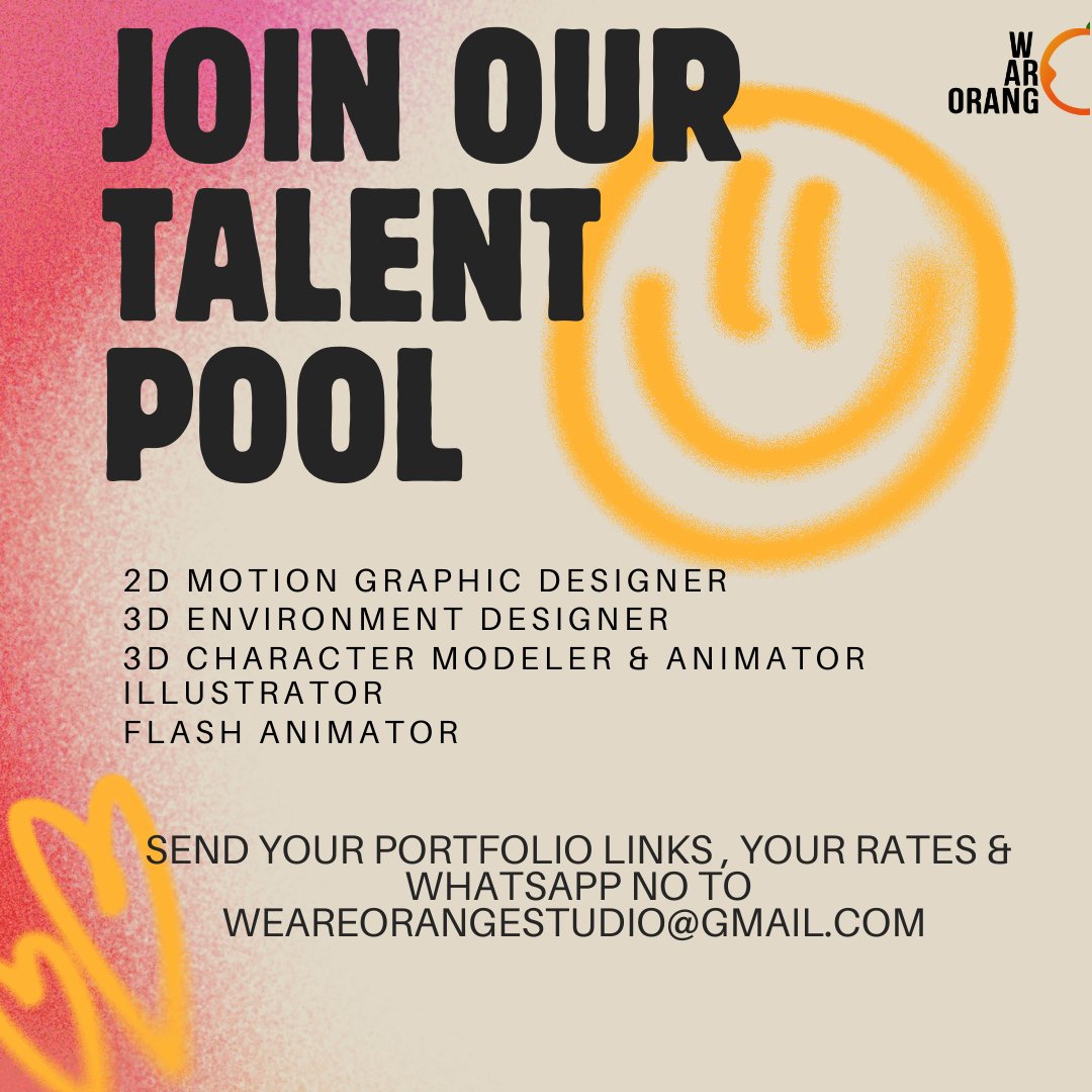 CREATIVES!!!!

We are expanding our pool of freelancers, please send your portfolio and rates.

#illustrator #3dartist #cgiartist #animator #Octane #blender #animator #motiongraphics