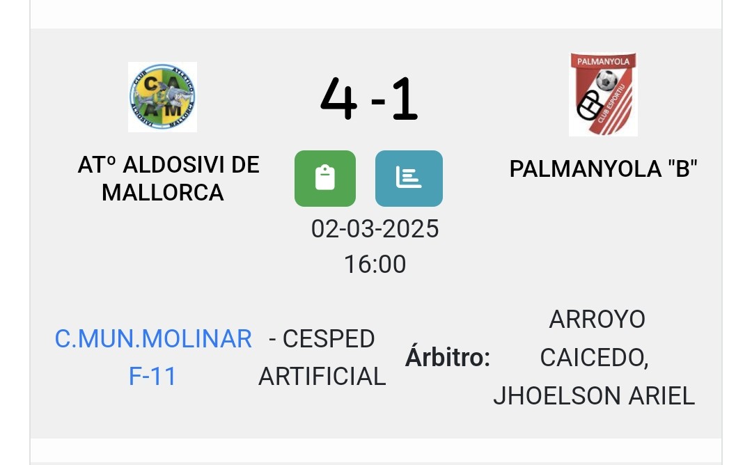 leoaldosivi's tweet photo. Ganó Aldosivi
#mallorca
#ffib
Miralo por el canal YouTube del Tiburón / suscribite gratis @aldosividemallorca54
La Pasión de un Barrio que Conquistó el Mundo https://t.co/cSIc7XMlRW