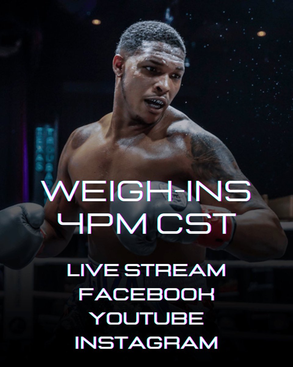 Country Box (@countrybox_) on Twitter photo Live Weigh-ins Today 4pm cst! Livestream on YouTube, Instagram, Facebook <a href="/WadePlem/">Wade Plemons</a> <a href="/ipickwins/">Mystic Zach Hirsch</a> <a href="/bjfloresboxing/">BJ FLORES</a> Live Weigh-ins Today 4pm cst! Livestream on YouTube, Instagram, Facebook <a href="/WadePlem/">Wade Plemons</a> <a href="/ipickwins/">Mystic Zach Hirsch</a> <a href="/bjfloresboxing/">BJ FLORES</a>