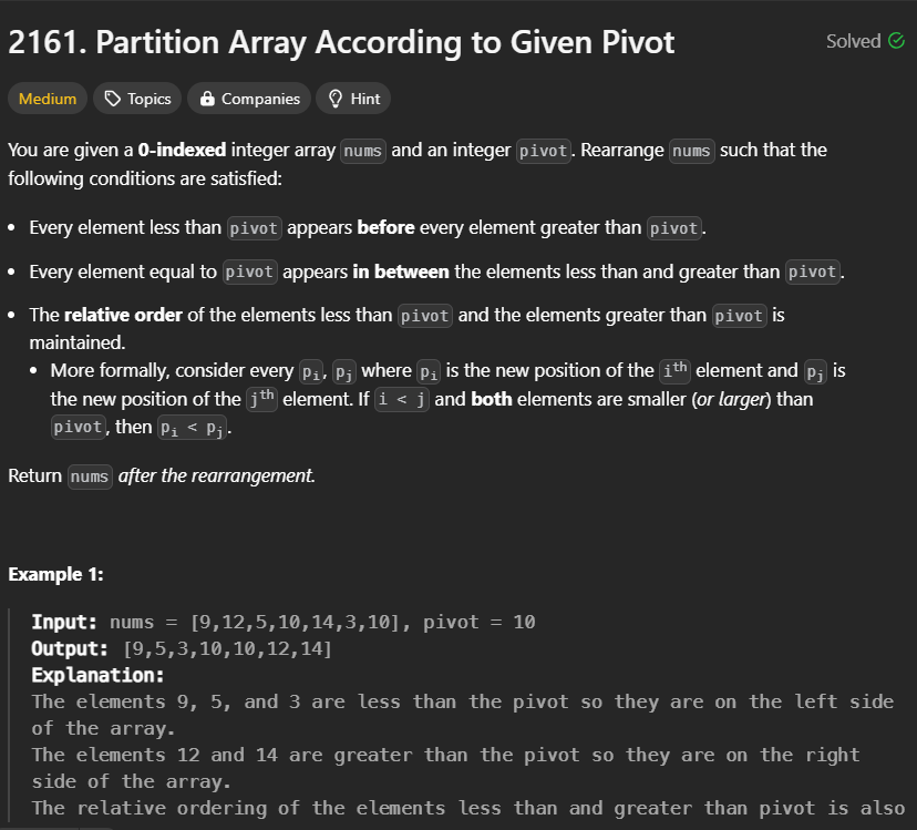 wreckYeet's tweet photo. "Felt like today's problem was easy, but the optimal O(1) space complexity solution still got me 😅. It's wild how a medium problem can feel easy until you realize there's a way more efficient approach. Gotta keep sharpening that problem-solving mindset!. #LeetCode #CodingLife" https://t.co/yAv9UMbEcu