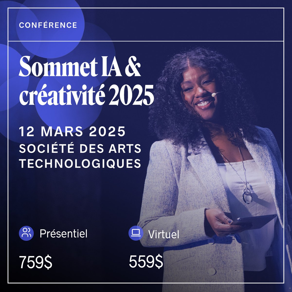 Le Sommet IA &amp; créativité 2025 vous propose une journée d’échanges avec des experts pour explorer le potentiel de l’IA en marketing et communication. Études de cas, panels et discussions stratégiques vous attendent.
12 mars 2025 | SAT
infopresse.com/formation/somm…