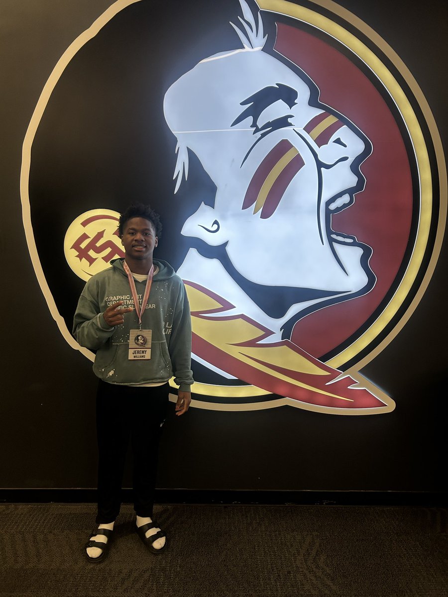 Jeremy Williams (@jeremywill12345) on Twitter photo Had a great day at Florida State University
<a href="/evancooper2/">Evan Cooper</a> <a href="/CoachGMoss/">Greg Moss</a> <a href="/FSUFootball/">FSU Football</a> <a href="/sixstarfootball/">Six Star Football | PLUS+</a> <a href="/JPRockMO/">JP Rock</a> Had a great day at Florida State University
<a href="/evancooper2/">Evan Cooper</a> <a href="/CoachGMoss/">Greg Moss</a> <a href="/FSUFootball/">FSU Football</a> <a href="/sixstarfootball/">Six Star Football | PLUS+</a> <a href="/JPRockMO/">JP Rock</a>