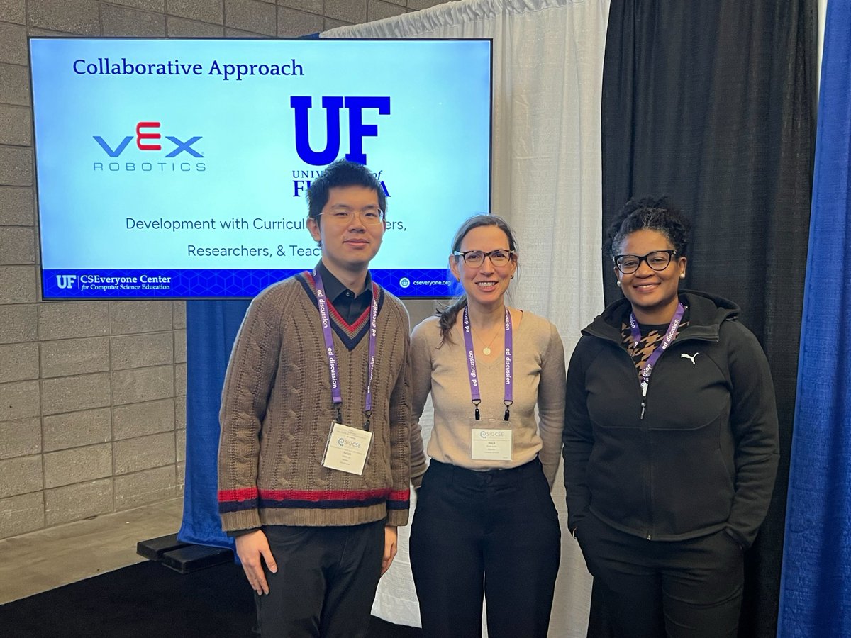 UF_CSEveryone's tweet image. Here are photos of our CSEveryone team together at #SIGCSE2025. We are happy we were able to share our research with others at such a great event. We look forward to contributing to future studies on accessible computing education. #CSEveryone #ComputingEducation #CSEd