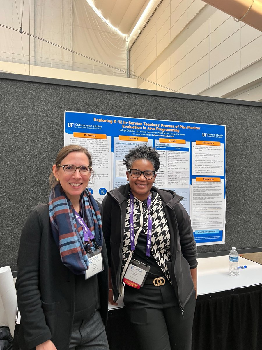 UF_CSEveryone's tweet image. Here are photos of our CSEveryone team together at #SIGCSE2025. We are happy we were able to share our research with others at such a great event. We look forward to contributing to future studies on accessible computing education. #CSEveryone #ComputingEducation #CSEd