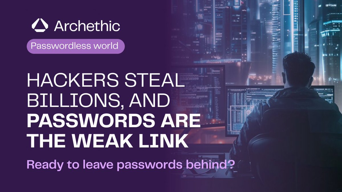 Every year, hackers steal billions, and passwords are the weak link.

Biometrics were supposed to fix this. They didn’t.
❌ Stored data = Hackable &amp; exploited
❌ Replicable = Can be fooled
❌ Unreliable = Fails when you need it most

Archethic reinvented biometric security:
✅ No