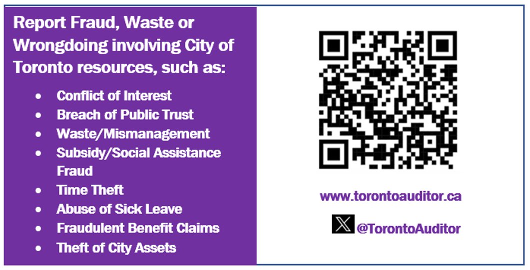 March is Fraud Prevention Month! The Fraud &amp; Waste Hotline is a secure resource for reporting suspected fraud involving City of Toronto resources and is available 24/7. Reports can be made by using our form or call our Fraud &amp; Waste Hotline at 416-397-STOP (7867) #FPM2025