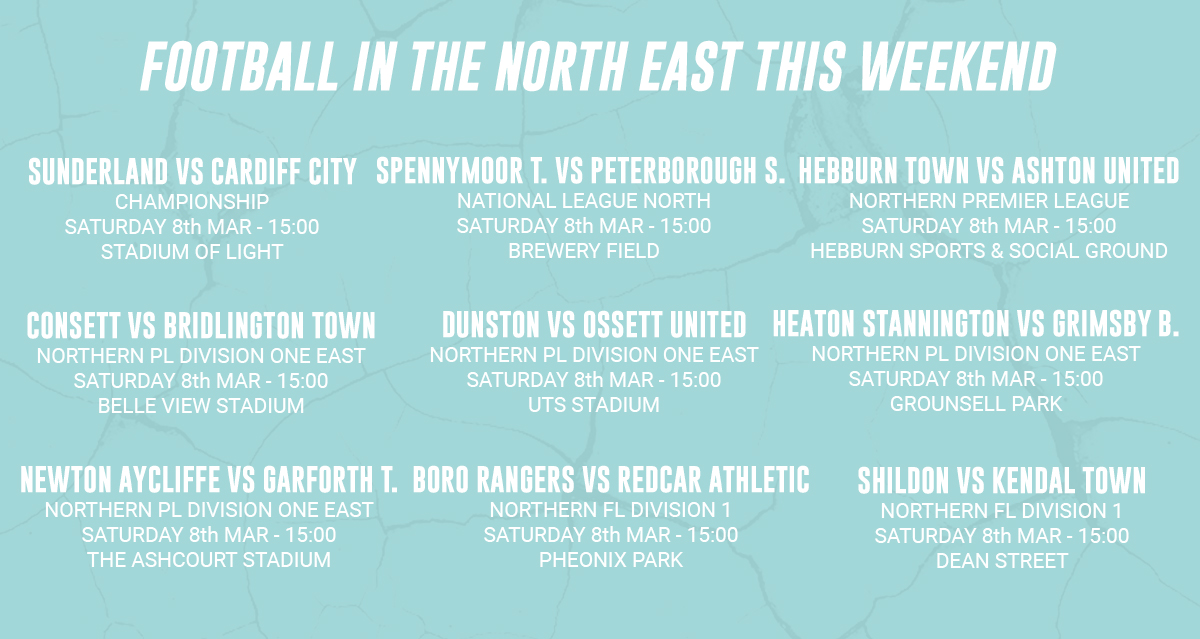 WHAT FOOTBALL IS ON IN THE NORTH EAST THIS WEEKEND? ⬇️