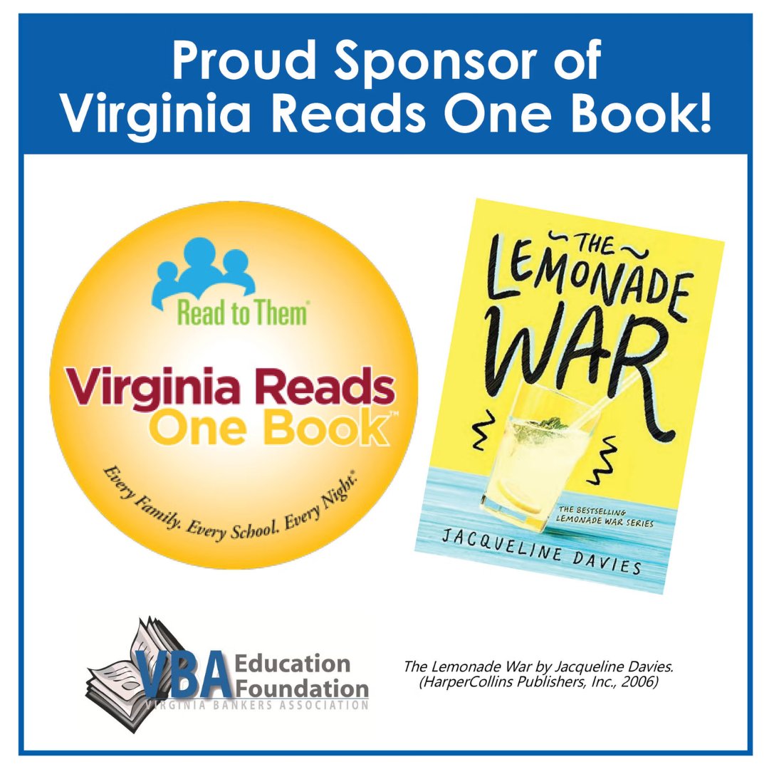 “When a whole state reads a book, there’s a lot to talk about.” Bank of Clarke is proud to support this year’s #VAROB2025 program! Students and staff will read this year’s financial literacy themed book and participate in a variety of activities that relate to the book.
